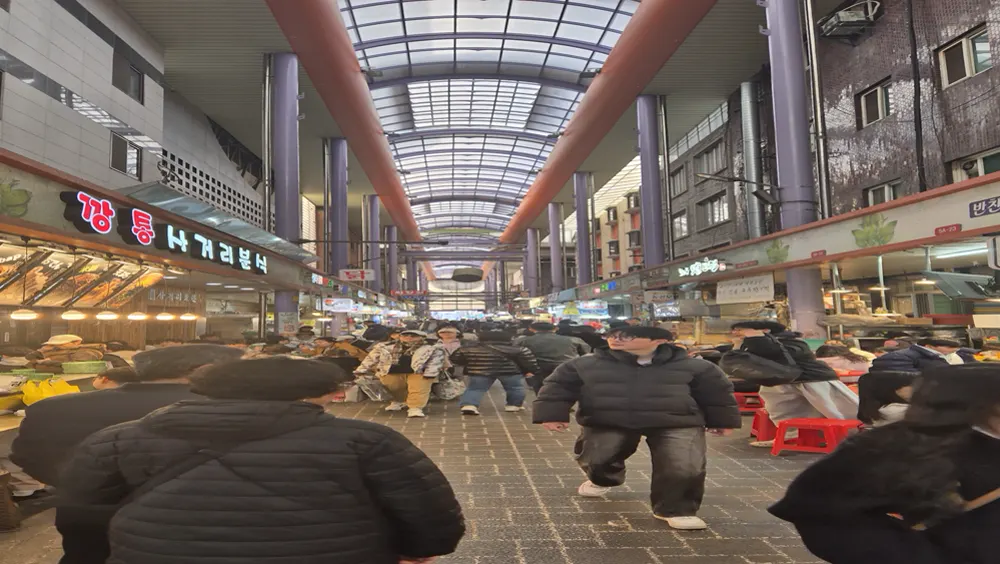 Bupyeong market in Busan